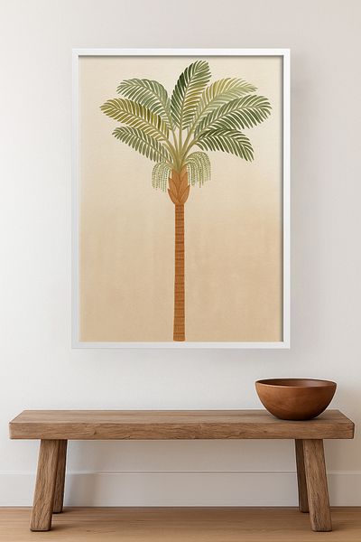 HOMEPACK Single Wooden Framed Painting Single Piece Poster Painting Tkkarina-29