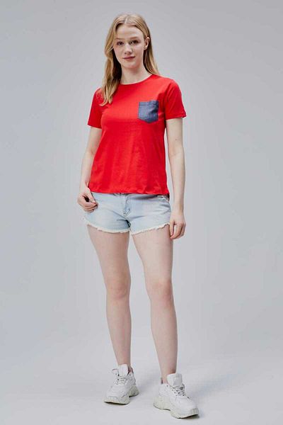 DOSXX Isabel Women's T-Shirt 1St Quality 100% Cotton Combed Cotton Slit Pocket Tshirt
