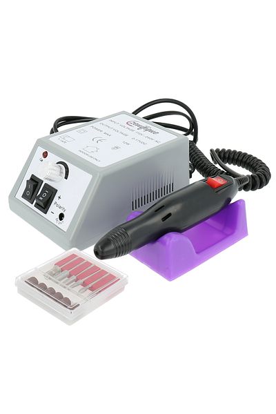 zenifique Professional Nail File, Electric False Nail File 20,000 Rotations/Minute, Gray