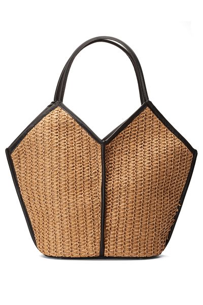 gio&mi Tatum Raffia Paper Rope Straw Shoulder Bag