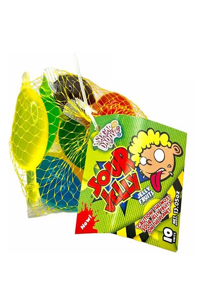 OEM Sugar Daddy Sour Jelly Fruits 370g, Jeleuri 2 x 5 fructe