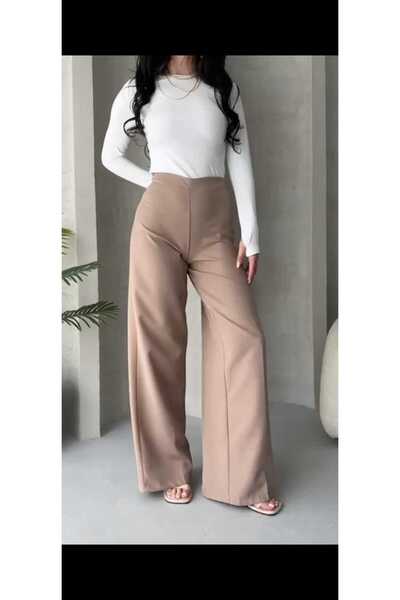 Maison La Femme Women's Wide Leg Trousers