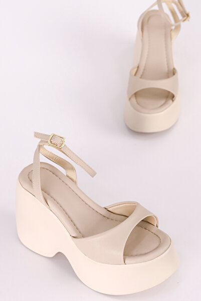 Mamito Ayakkabı Dlg 51 Wedge Sole Ankle Strap Sandals