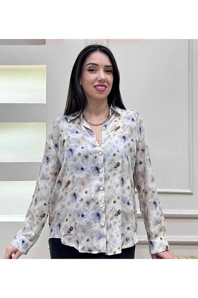 Maison La Femme Cămașă cu mânecă lungă din mătase Viscose
