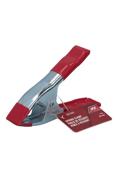 ACE Spring Clamp Silver and Red 4inch