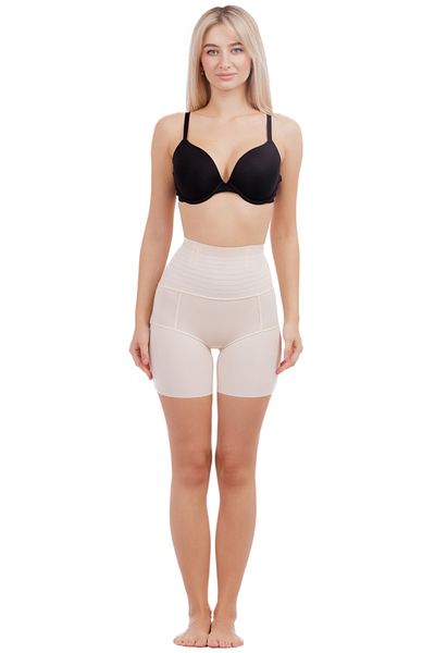 zenifique Zenifique Shapewear, Waist Cincher, With Shorts, Nude, Size XL