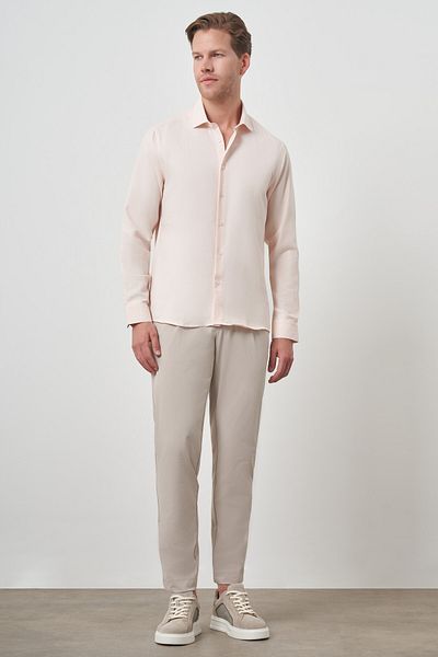 Morven Men's Puppy Slim Fit Italian Collar Shirt