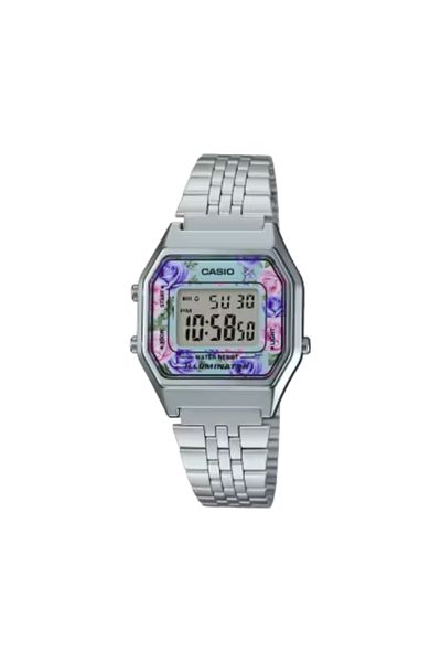 Casio ساعة كاسيو الرقمية النسائية بمينا فضي - LA680WA-2CDF