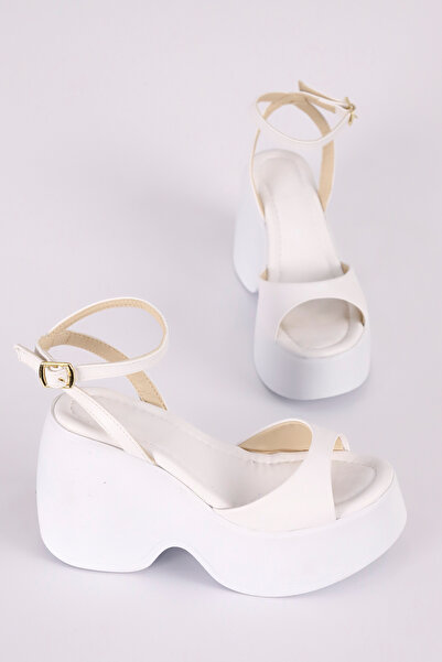 Mamito Ayakkabı Dlg 51 Wedge Sole Ankle Strap Sandals