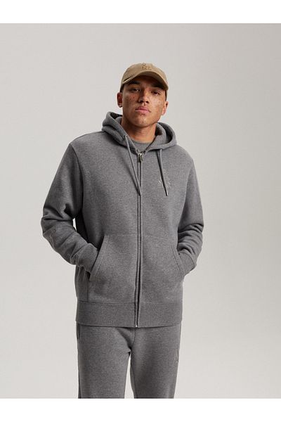 OMBRE Herren Sweatshirt DKR DSRT ZH13 B1567 - grau meliert XXL