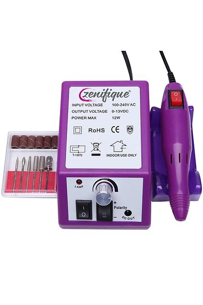 zenifique Zenifique® Professional Nail File, Electric False Nail File 20,000 Rpm, Purple