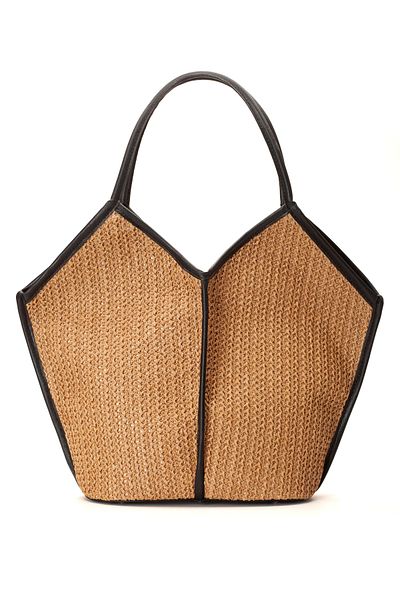 gio&mi Tatum Raffia Paper Rope Straw Shoulder Bag