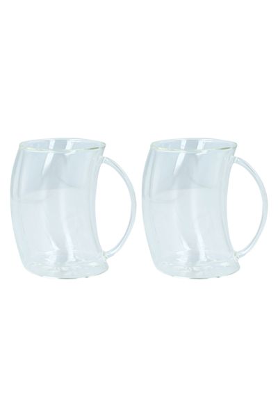 Parfait 2-Piece Slantern Double Wall Coffee Cup Clear