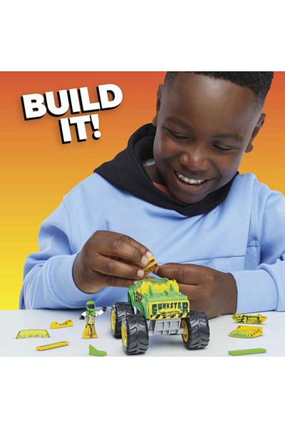 MEGA Mega construction set, Hot Wheels Gunkster Monster Truck, 69 pieces
