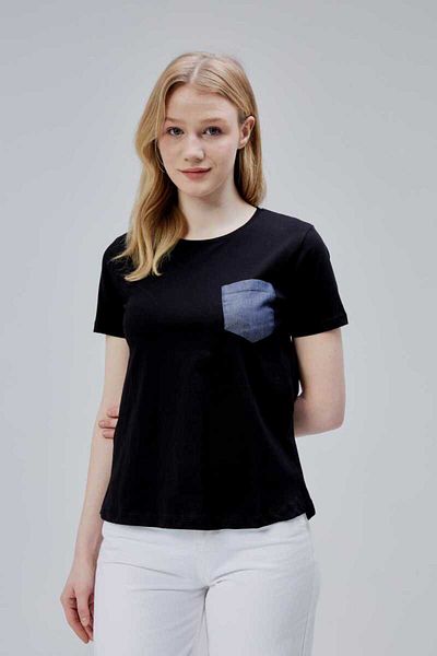 DOSXX Isabel Women's T-Shirt 1St Quality 100% Cotton Combed Cotton Slit Pocket Tshirt