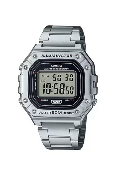Casio ساعة كاسيو الرقمية للرجال بمينا أسود - W-218HD-1AVDF