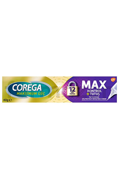 Corega Maksimum Güç Kontrol + Tutuş Diş Protezi Yapıştırıcı Krem 40 gr