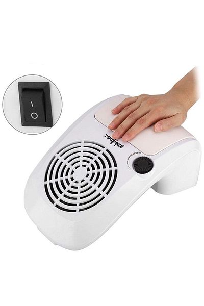 zenifique Zenifique® Manicure Vacuum Cleaner, Nail Dust Collector, With Bag, 40 W, White