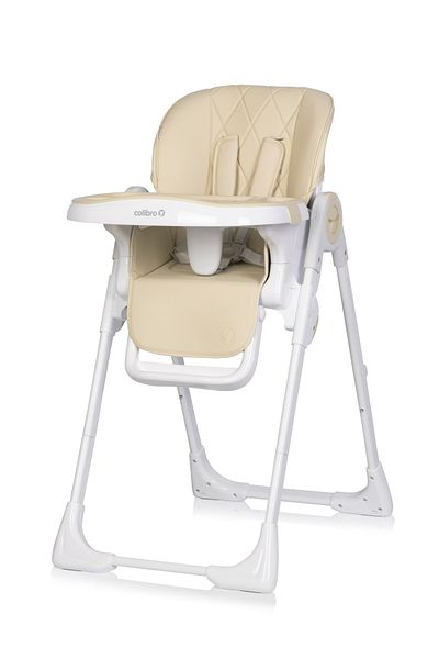 Colibro Scaun de masa 2 in 1 pentru copii Noto, cu pozitie de somn, reglabil pe inaltime, pliabil, Almond