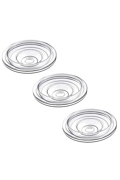 zenifique Set 3 Diafragme Pentru Pompa De San Zenifique Zen-309, Din Silicon, Transparent