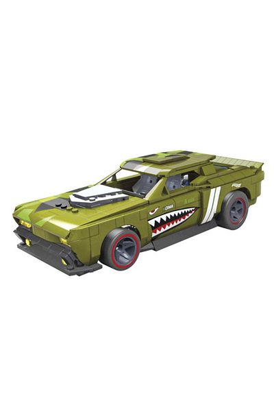 MEGA Mega Building Set, Hot Wheels Muscle Bound Car, 622 pieces