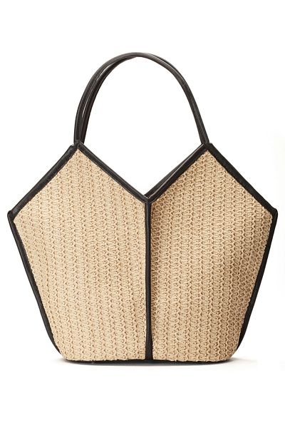 gio&mi Tatum Raffia Paper Rope Straw Knitted Women's Beach Daily Shoulder Bag