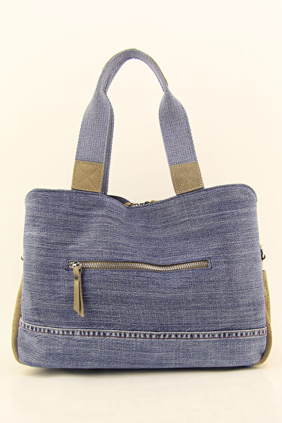 HNB Women's Mink Casual Retro Denim Multi-Eye Shoulder Bag