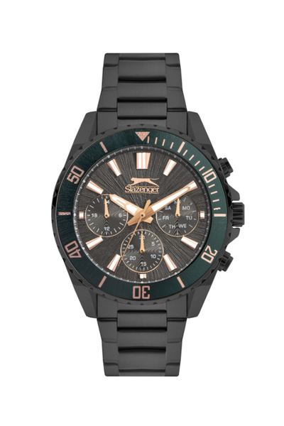 Slazenger ساعة سلازنجر للرجال متعددة الوظائف بمينا رمادي - SL.9.2273.2.03