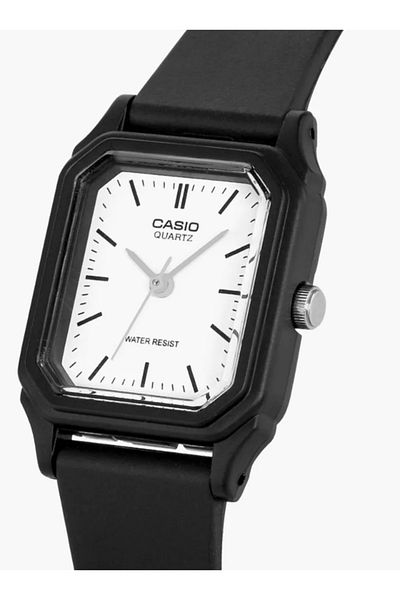 Casio ساعة كاسيو النسائية التناظرية ذات الميناء الأبيض - LQ-142-7EDF