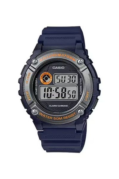 Casio ساعة كاسيو الرقمية للرجال بمينا أسود - W-216H-2BVDF