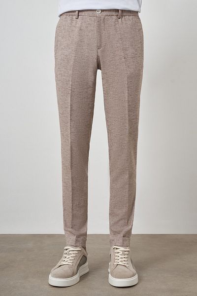 Morven Men's Mink Trend Full Elastic Slim Fit Trousers