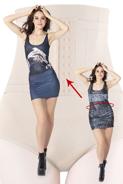 zenifique Shapewear with Corset, 3 Rows of Fastening, Zenifique, Nude, Size XL