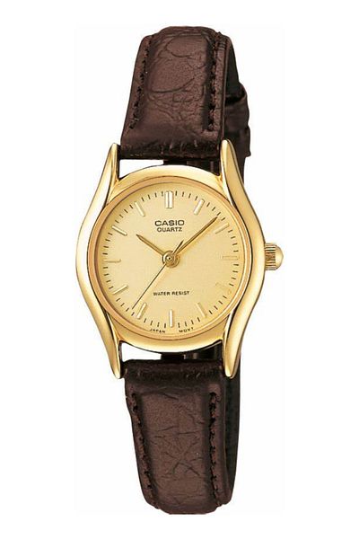 Casio ساعة كاسيو النسائية التناظرية بمينا ذهبي - LTP-1094Q-9ARDF