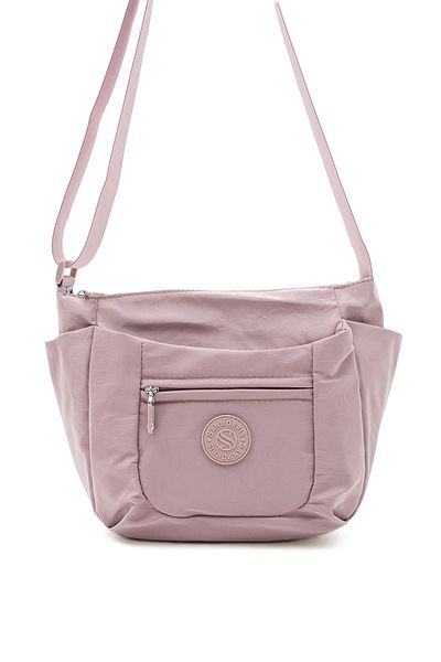 Elnara Sanmorris Women's Small Size 5 Compartment Water Resistant Parachute Fabric Cross Strap Shoulder Bag