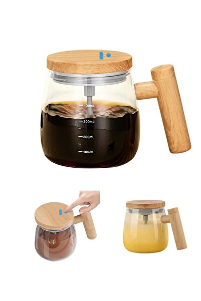 Generic 500ml Automatic Electric Mixing Cup High-Speed for Coffee, Milk, Juice & Protein Mixture