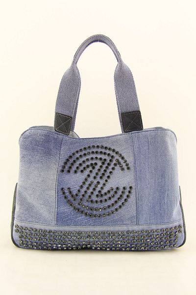 HNB Women's Casual Retro Denim Multi-Eye Shoulder Bag