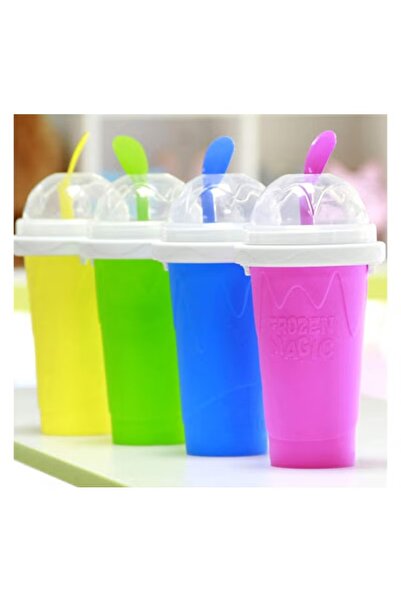 Denx Portable Magical Silica Squeeze Cup for making milkshakes, ice cream and smoothies DX2542
