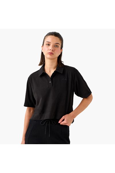 Kappa Logo Detail Cropped Polo T-shirt