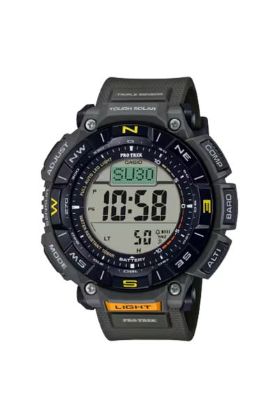 G-SHOCK Men's Digital Grey Dial Watch - PRG-340-3DR
