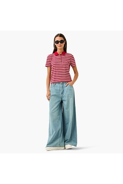 Lee Cooper Rib Polo Tee