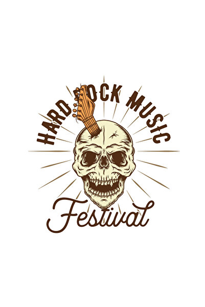 INOVATIX Set de 8 piese, autocolant Hard Rock Music Festival, INOVATIX®. 6 cm