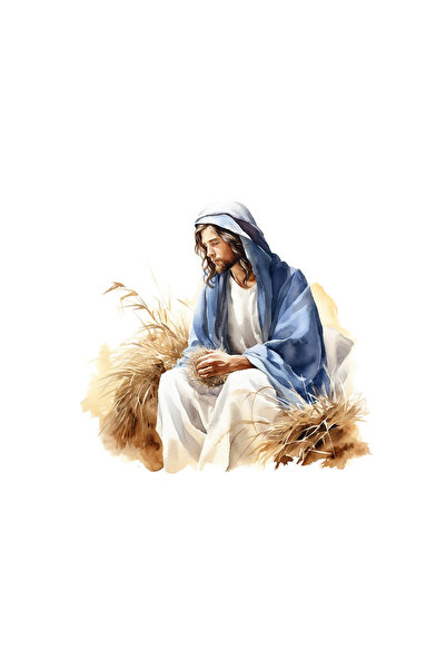 INOVATIX Σετ 8 τεμαχίων, Αυτοκόλλητο Ιησούς Χριστός, INOVATIX®. 6 εκ.