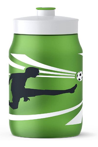 emsa Squeeze Sports Drinking Bottle 0.6L – Green Decor, Leakproof & BPA-Free