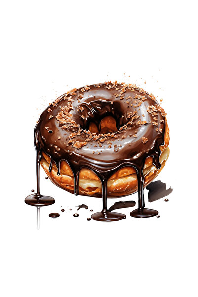 INOVATIX Set de 8 bucăți, autocolant gogoașă cu ciocolată neagră, INOVATIX®. ...