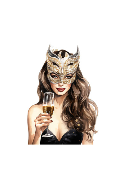 INOVATIX Set de 8 bucăți, autocolant invitație de Revelion Cathya, INOVATIX®....