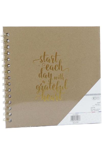 Roco Scrap Book Spiral "Start Each Day" 8" X 8" 20 Pages