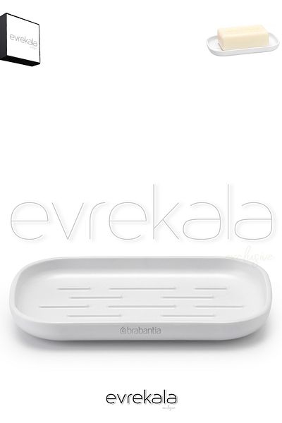 Brabantia Solid Soap Dispenser Brabantia White Soap Holder - Special Evrekala Shipping - Evrekala New Soap Dispenser