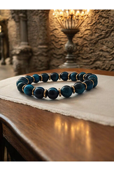 ms denis Blue Tiger Eye Gold Hematite (Courage Balance) Stylish Bracelet