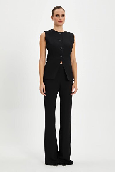 SERPİL Kadın Minimalist Düz Kesim Pantolon - Modern ve Konforlu Tasarım