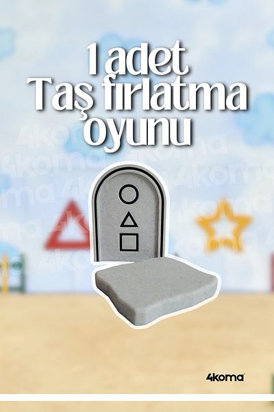 4koma Squid Game Game Set All Games Spinning Top/Gonggi/Ddakji/Jegichagi/Stone Throwing/Dalgona Candy